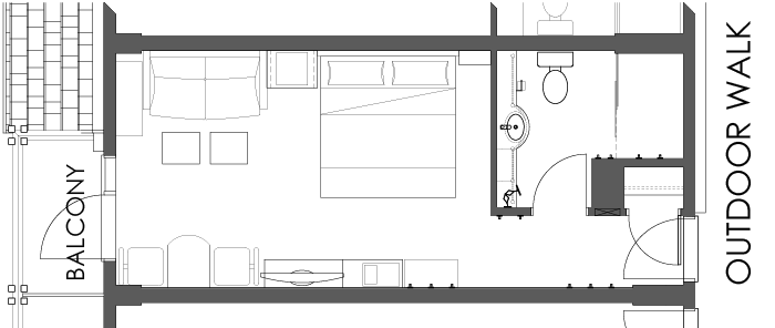 Floor Plan - Superior Room King Bed