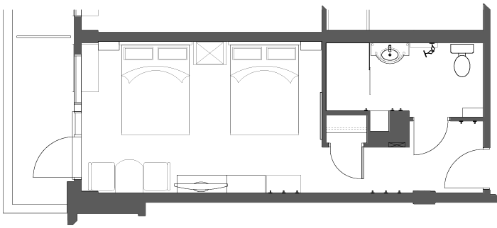 Floor Plan Accessible Hotel Room